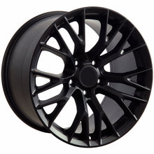 Load image into Gallery viewer, Fits Corvette Wheels And Tires Black CV22B Corvette Rims And Tires