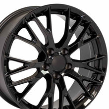 Load image into Gallery viewer, Corvette C7 Z06 Rims - CV22C Black Corvette Wheels 20x10/19x8.5 Staggered from OE Wheels