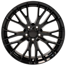 Load image into Gallery viewer, Corvette C7 Z06 Rims - CV22C Black Corvette Wheels 20x10/19x8.5 Staggered from OE Wheels
