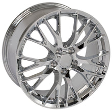 Load image into Gallery viewer, Corvette Wheel - C7 Z06 Rim Style - CV22C 19x8.5 Chrome Corvette Wheels SET from OE Wheels