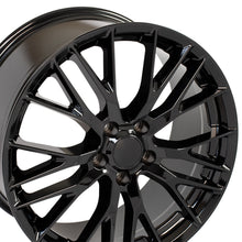 Load image into Gallery viewer, Fits Corvette Wheel - C7 Z06 Rim Style - CV22C 20x10 Black Corvette Rim