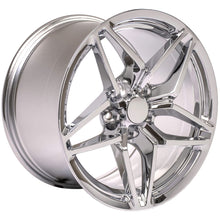 Load image into Gallery viewer, C7 ZR1 STYLE Wheel Rim for C4 C5 Corvette and 93-02 Camaro Firebird - CV31 18x10.5 Chrome Corvette Rim from OE Wheels REAR