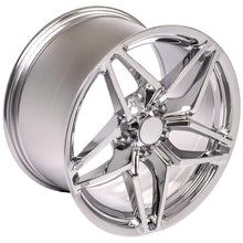 Load image into Gallery viewer, C7 ZR1 STYLE Wheel Rim for C4 C5 Corvette and 93-02 Camaro Firebird - CV31 18x10.5 Chrome Corvette Rim from OE Wheels REAR