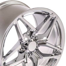Load image into Gallery viewer, C7 ZR1 STYLE Wheel Rim for C4 C5 Corvette and 93-02 Camaro Firebird - CV31 18x10.5 Chrome Corvette Rim from OE Wheels REAR