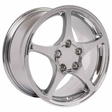 Load image into Gallery viewer, Fits Corvette Wheel C5 Rim - CV05 17x8.5 Chrome Corvette Rim