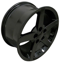 Load image into Gallery viewer, Fits Corvette Wheel C6 Rim - CV06A 18x9.5 Black Corvette Rim