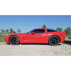 Fits Corvette Wheels C6 Z06 Rims CV07B Black 19x10/18x9.5 Staggered