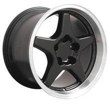 Load image into Gallery viewer, Fits Corvette Wheel ZR1 Rim - CV01 17x11 Black Corvette Rim