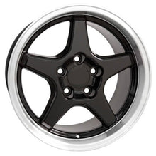 Load image into Gallery viewer, Fits Corvette Wheel ZR1 Rim - CV01 17x11 Black Corvette Rim