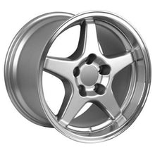 Load image into Gallery viewer, Fits Corvette Wheel ZR1 Rim - CV01 17x11 Silver Mach'd Corvette Rim