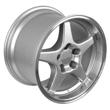 Load image into Gallery viewer, Fits Corvette Wheel ZR1 Rim - CV01 17x11 Silver Mach'd Corvette Rim