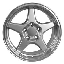 Load image into Gallery viewer, Fits Corvette Wheel ZR1 Rim - CV01 17x11 Silver Mach'd Corvette Rim