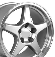 Load image into Gallery viewer, Fits Corvette Wheel ZR1 Rim - CV01 17x9.5 Silver Mach'd Corvette Rim