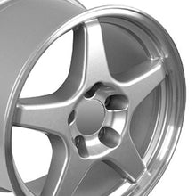 Load image into Gallery viewer, Fits Corvette Wheel ZR1 Rim - CV01 17x9.5 Silver Mach'd Corvette Rim