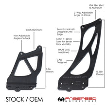 Load image into Gallery viewer, Fabspeed Porsche 981/718 Cayman GT4 Monoblock Wing Risers (2015+) - FS.POR.GT4.MWR.CB