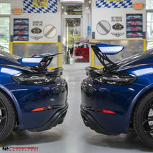 Load image into Gallery viewer, Fabspeed Porsche 981/718 Cayman GT4 Monoblock Wing Risers (2015+) - FS.POR.GT4.MWR.CB