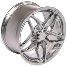 Load image into Gallery viewer, Corvette C7 ZR1 STYLE Rims for 1988-1996 Corvette C4 and 93-02 Camaro Firebird CV31 17x9.5 Chrome Corvette Wheels CV31 SET from OE Wheels