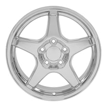 Load image into Gallery viewer, Fits Corvette ZR1 Rims CV01 17x9.5 Chrome Corvette Wheels SET