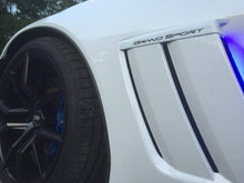 Load image into Gallery viewer, 2010 - 2013 Corvette C6 Grand Sport Carbon Fiber Painted Fender Emblems OEM GM - Labor Only