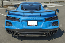 Load image into Gallery viewer, For 20-Up Corvette C8 Coupe Factory Style CARBON FIBER Rear Lower Window Trim