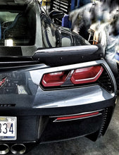 Load image into Gallery viewer, C7 Z06 Grand Sport Corvette Stage 2 Wicker Rear Spoiler Winglets - REAL Carbon Fiber