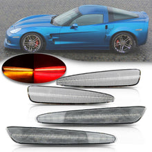 Load image into Gallery viewer, 2005-2013 C6 Corvette CLEAR LENS Laser LED Side Markers