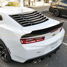 Load image into Gallery viewer, 2016 - 2019 Camaro Rear Window Louver Sun Shade Cover - Primer Black or Custom Painted
