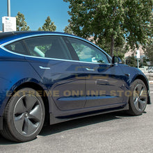 Load image into Gallery viewer, 2017-Up Tesla Model 3 Performance Side Skirts Custom Painted Carbon Fiber