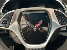 Load image into Gallery viewer, Corvette C7 Z06 Grand Sport Body Color Painted Carbon Fiber Hydro Air Bag Horn Pad
