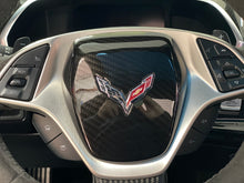 Load image into Gallery viewer, Corvette C7 Z06 Grand Sport Body Color Painted Carbon Fiber Hydro Air Bag Horn Pad