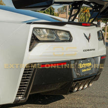 Load image into Gallery viewer, 2014 - 2019 Corvette C7 Real Carbon Fiber Diffuser Bumper Rear Valance Panel