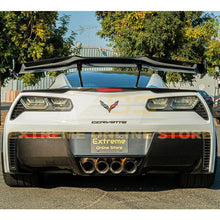 Load image into Gallery viewer, 2014 - 2019 Corvette C7 Real Carbon Fiber Diffuser Bumper Rear Valance Panel