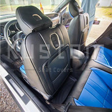 Load image into Gallery viewer, 2015-Up Ford Mustang Two-tone Leather Seat Covers by KustomCover
