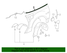 Load image into Gallery viewer, Corvette C6 Z06 ZR1 Grand Sport Widebody Quarter Panel Weather Stripping Sealing Seal