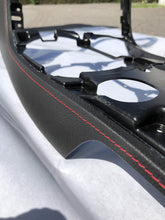 Load image into Gallery viewer, 2005 - 2013 Corvette C6 Carbon Fiber HydroGraphics Center Console with Red Stitching OEM GM