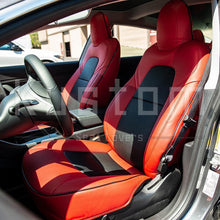 Load image into Gallery viewer, 2017-21 Tesla Model 3 Two-Tone Custom Leather Seat Covers