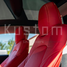 Load image into Gallery viewer, 2017-21 Tesla Model 3 Two-Tone Custom Leather Seat Covers