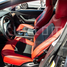 Load image into Gallery viewer, 2017-21 Tesla Model 3 Two-Tone Custom Leather Seat Covers
