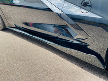 Load image into Gallery viewer, C8 Corvette 5VM Rocker Panel Side Skirts Extensions Stingray Custom Painted Carbon Fiber Hydro