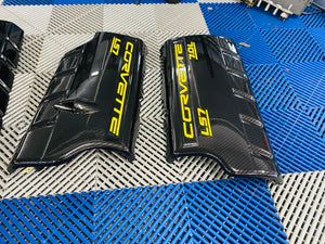 Corvette C6 Carbon Fiber HydroGraphics Custom Painted Engine Covers LS2 LS3 LS7 Z06 Grand Sport