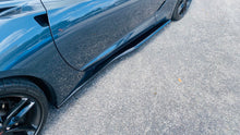Load image into Gallery viewer, Corvette C7 Z06 Grand Sport Base Stingray Rocker Panels Side Skirts ABS Plastic - Carbon Fiber HydroGraphics