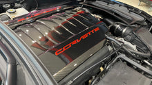 Load image into Gallery viewer, CORVETTE C7 STINGRAY CARBON FIBER HYDROGRAPHICS PLENUM ENGINE COVER