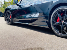 Load image into Gallery viewer, C8 Corvette 5VM Rocker Panel Side Skirts Extensions Stingray Custom Painted Carbon Fiber Hydro