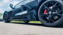 Load image into Gallery viewer, C8 Corvette 5VM Rocker Panel Side Skirts Extensions Stingray Custom Painted Carbon Fiber Hydro