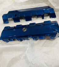 Load image into Gallery viewer, Corvette C7 LT1 Stingray Carbon Fiber Painted Lower Fuel Rail Engine Covers OEM GM