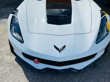 Load image into Gallery viewer, C7 Corvette Stingray Painted Body Color Custom Painted Front + Rear Cross Flags Emblems