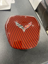 Load image into Gallery viewer, Corvette C7 Z06 Grand Sport Body Color Painted Carbon Fiber Hydro Air Bag Horn Pad