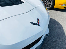 Load image into Gallery viewer, C7 Corvette Stingray Painted Body Color Custom Painted Front + Rear Cross Flags Emblems