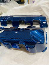 Load image into Gallery viewer, Corvette C7 LT1 Stingray Carbon Fiber Painted Lower Fuel Rail Engine Covers OEM GM