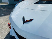 Load image into Gallery viewer, C7 Corvette Stingray Painted Body Color Custom Painted Front + Rear Cross Flags Emblems